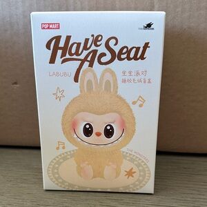 Pop Mart Labubu 'Have A Seat' Toy - Cream